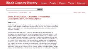 Catalogue on Black Country History Website